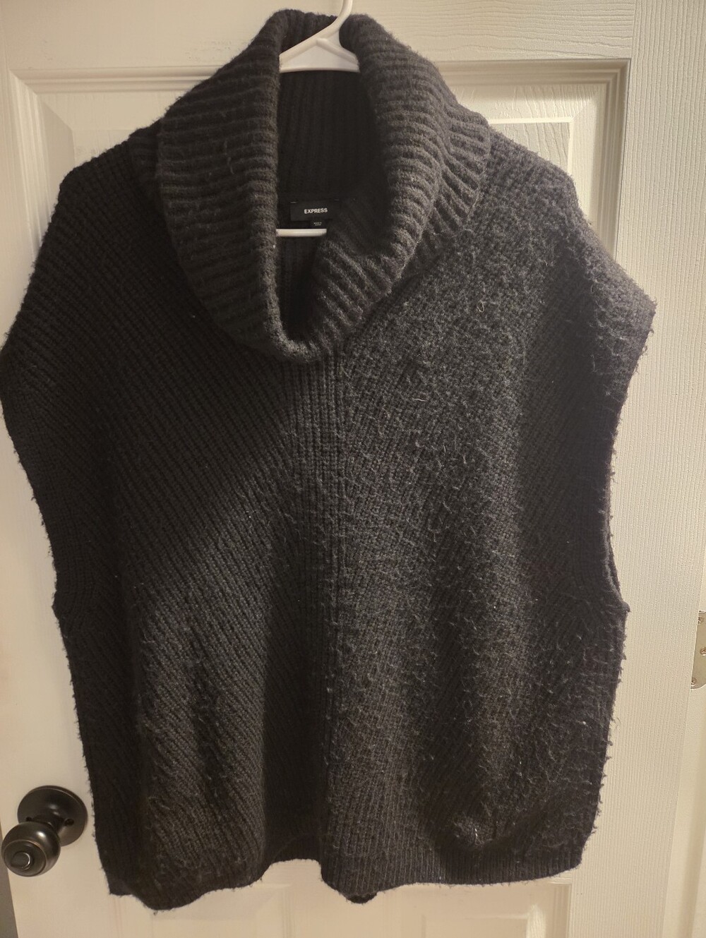 Express Black Sleeveless Turtleneck Sweater Vest